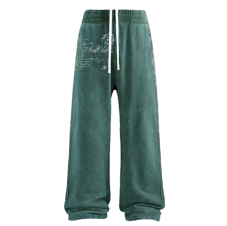 GREEN sweatpants