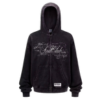 BLACK zip-up hoodie