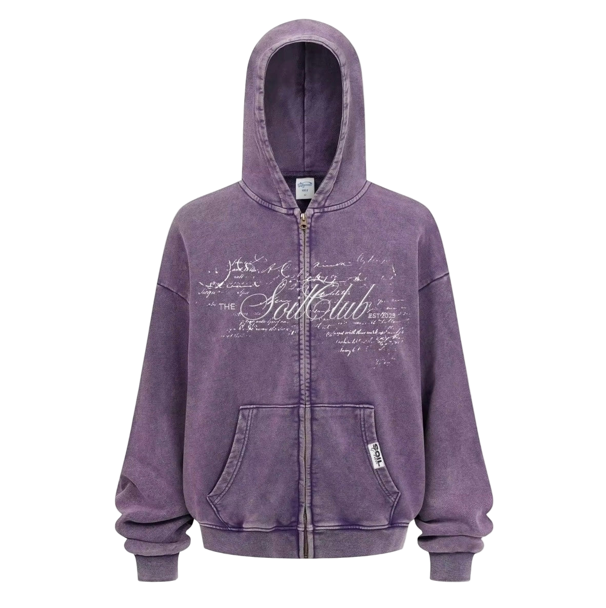 PURPLE zip-up hoodie