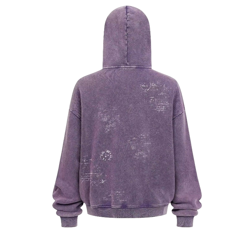 PURPLE zip-up hoodie