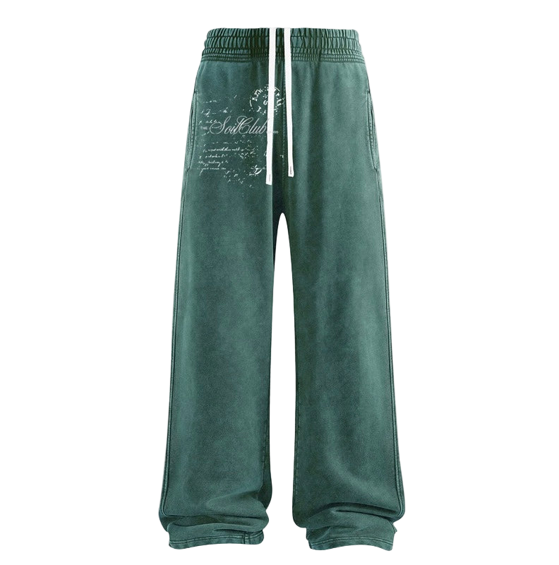GREEN sweatpants