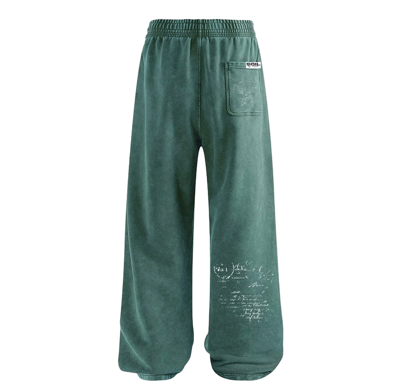 GREEN sweatpants