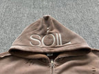 SOiL washed zip-up hoodie