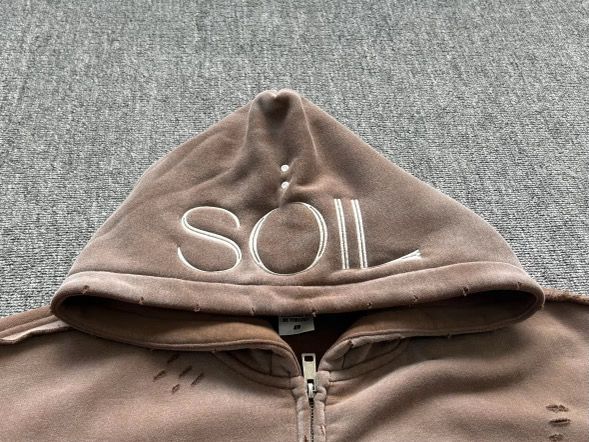 SOiL washed zip-up hoodie
